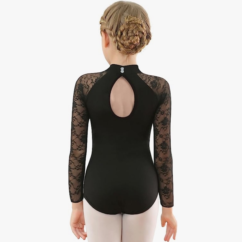 Bloch Dance Lace Turtleneck Leotard size 2-3 year